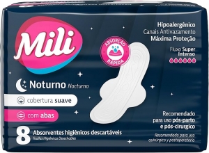 MILI ABS NOTURNO C/ABAS ULTRA SUAVE C/8