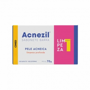 Sabonete Barra Limpeza Profunda Pele Acneica Acnezil Caixa 70g