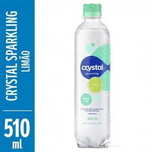 CRYSTAL LIQUIDO GARRAFA PLASTICA AGUA MINERAL SABORIZADA SPARKLING LIMAO 510 ML x 1