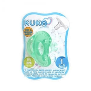 KUKA CHUPETA SILICONE SOFT COMFORT BICO REDONDO 2 VERDE x 1