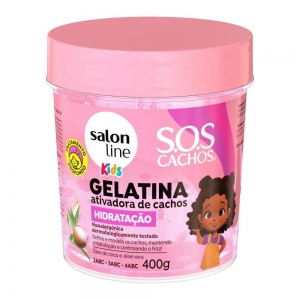 GELATINA SALON LINE SOS HIDRATAçãO KIDS 400GR
