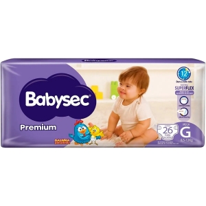 Fralda Babysec Premium Galinha Pintadinha Tamanho G 26 unidades