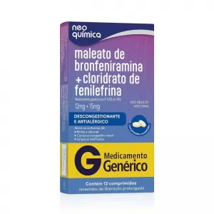 BRONFENIRAMINA + FENILEFRINA C/12