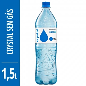 Água Mineral Crystal sem gás 1,5L