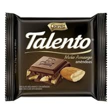 TALENTO CHOC MINI MEIO AMARGO AMENDOA 25G - A006417