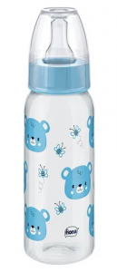 Mamadeira Fiona Bico Universal Desenhos Azul 240ml