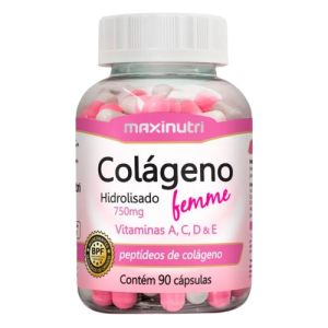 COLAGENO HIDROLISADO +VIT 750MG 90CPS MAXINUTRI - A000719