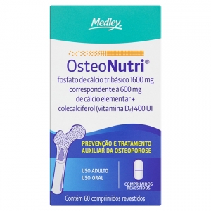 Osteonutri Cálcio 600mg + Vitamina D 60 Comprimidos
