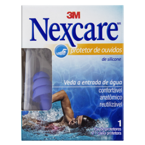 PROTETOR AUDITIVO SILICONE C/1 PAR NEXCARE - A000487
