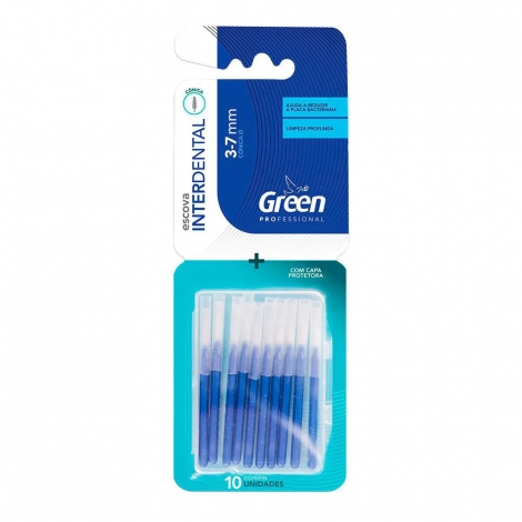 GREEN ESCOVA INTERDENTAL CONICA 3-7MM COM CAPA x 10