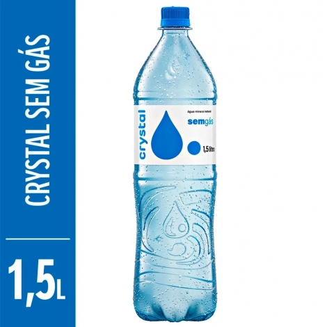 Água Mineral Crystal sem gás 1,5L