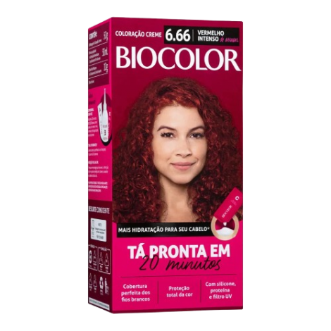 BIOCOLOR 6.6 VERMELHO INTENSO LIQ.