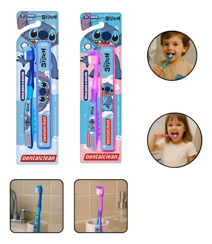 ESCOVA INFANT STITCH ESCOLAR MACIA +3 C/ESTOJO