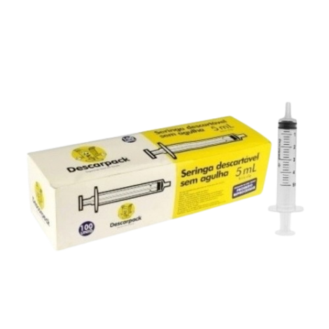SERINGA 5 ML SEM AGULHA DESCARPACK - A002689