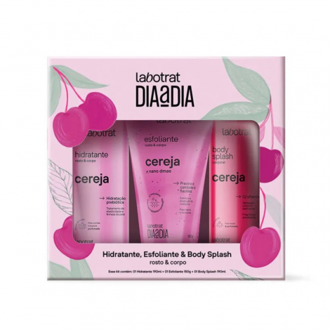 LABOTRAT KIT HIDRATANTE+ESFOLI+BODY SPLASH CEREJA - A013050