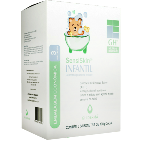 GH SABONETE NEUTRO E HIDRATANTE - INFANTIL C/3 - 100G - A010727
