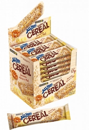 BARRA CEREAL ALLNUTRI 22G BANANA,AVEIA E MEL 22G - A011664