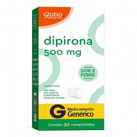 DIPIRONA 500MG C/30 GLOBO