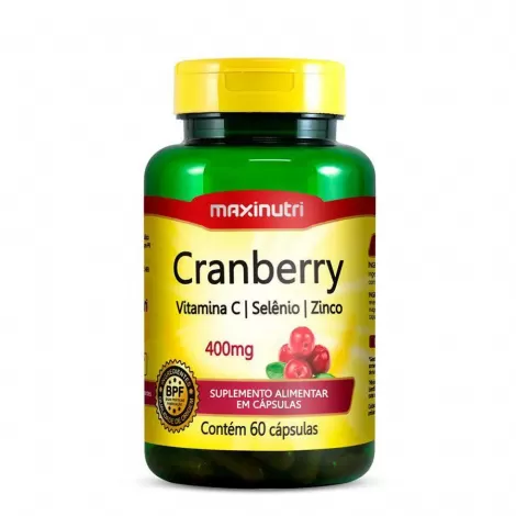 CRANBERRY +VITAMINA C+ZINCO 400MG C/60 MAX