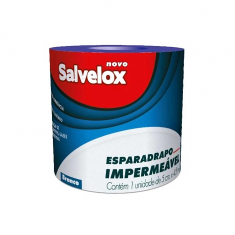 SALVELOX ESPARADRAPO IMPERMEAVEL BRANCO 5CMX4.5M x 1