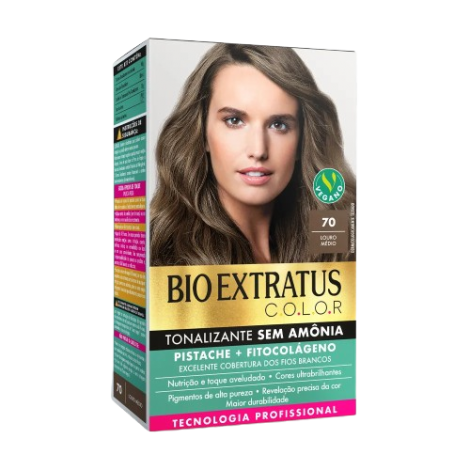 BIO EXTRATUS KIT TONALIZANTE S/AMONIA 70 LOURO MED - A012874
