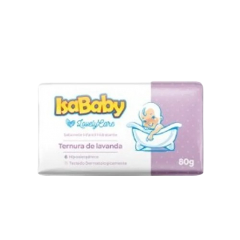 SABONETE BARRA TERNURA DE LAVANDA 80G - ISABABY - A010858