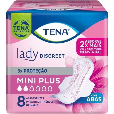 TENA ABS LADY DISCREET MINI PLUS C/8 - A006979