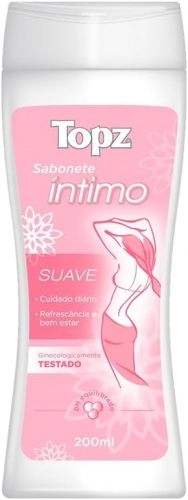 TOPZ SAB.INTIMO NATURAL SUAVE 200ML - 0034206