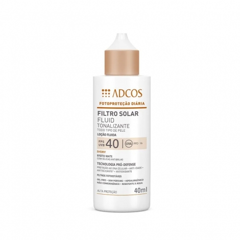 ADCOS PROTETOR SOLAR FLUID FPS40 BRONZE 40ML